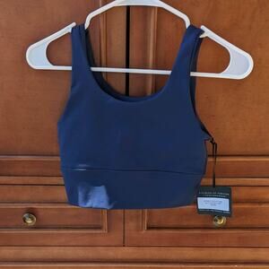 DYI Define Your Inspiration Womens S Small Elevate Open Back Navy Sports Bra